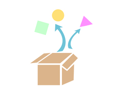 come out ofのイラスト